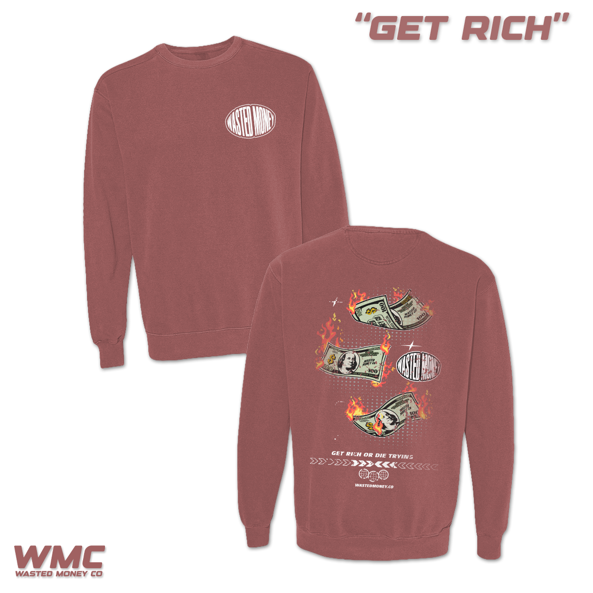 Premium Get Rich Sweatshirt