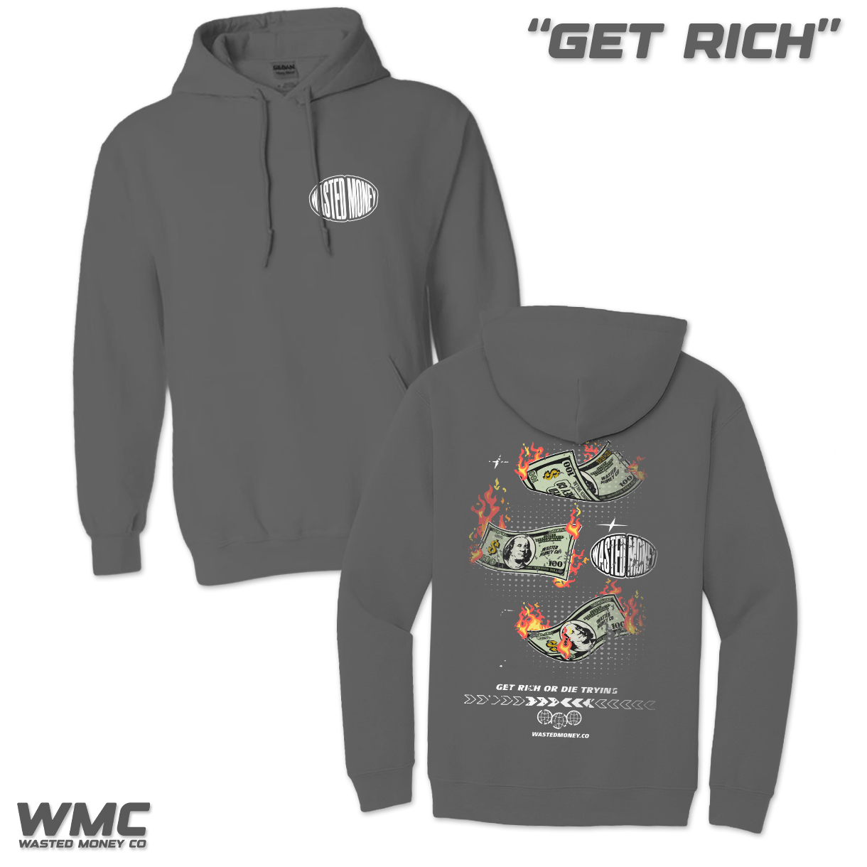 Premium Get Rich Hoodie