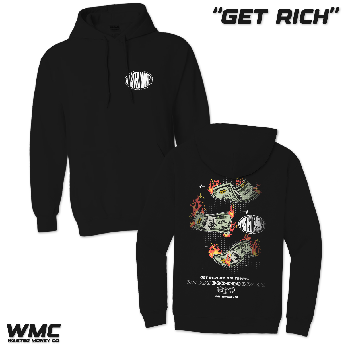 Premium Get Rich Hoodie